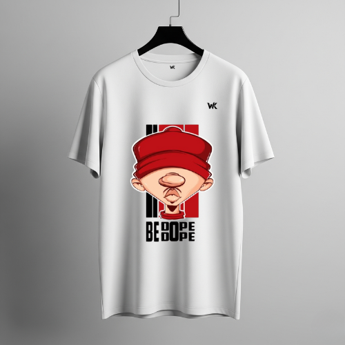 Unisex Ice White Be Dope Graphic Printed Basic T-Shirt